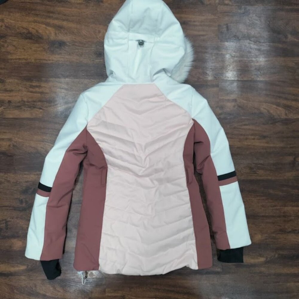 Sweaty Betty Method Hybrid Ski Jacket Faux Fur Hood Women's M, No Belt - Picture 3 of 15